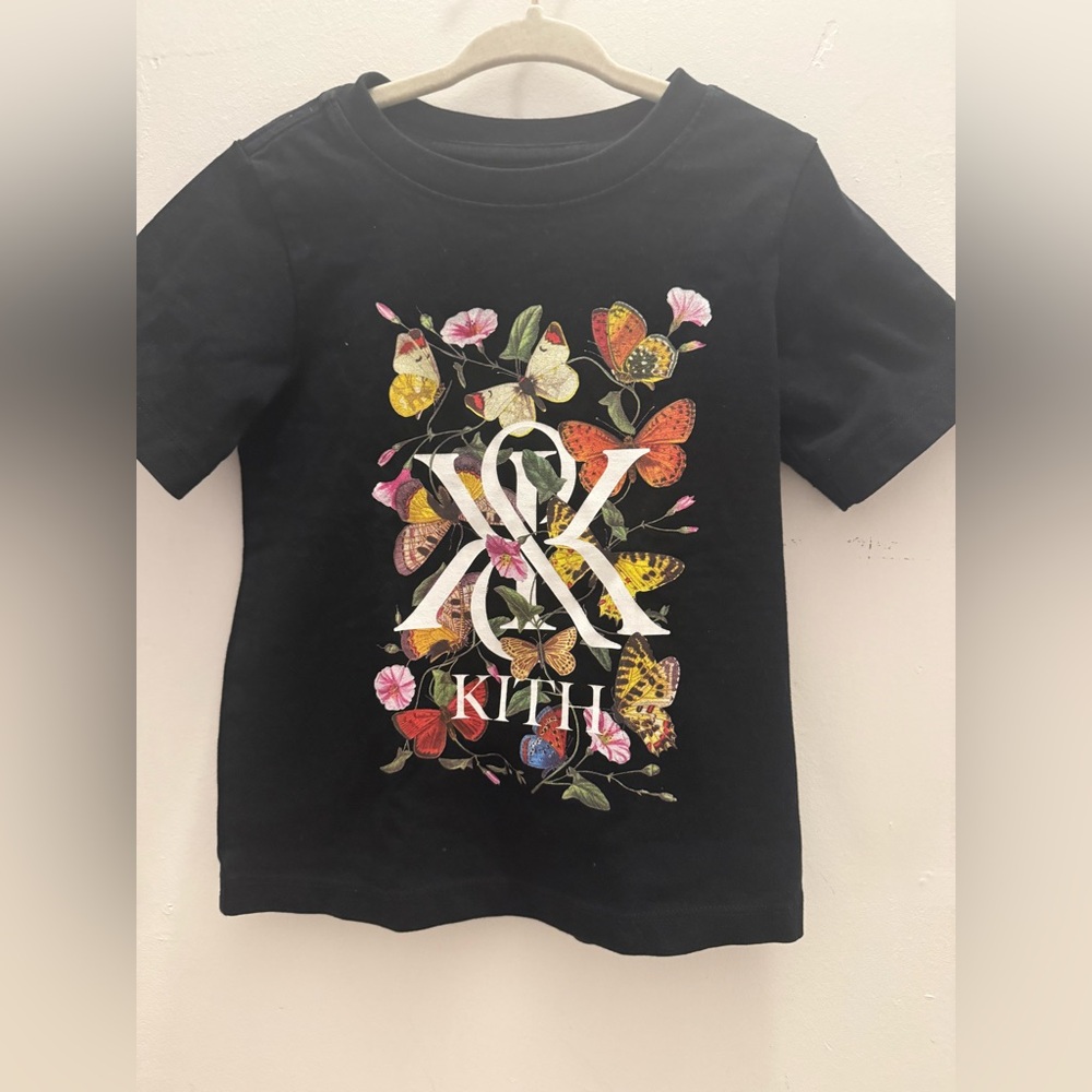 Kith Kids Black Butterfly T-Shirt size 3T